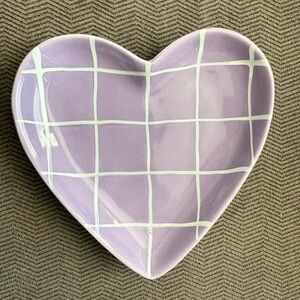 Heart-Shaped Lavender Jewelry Dish